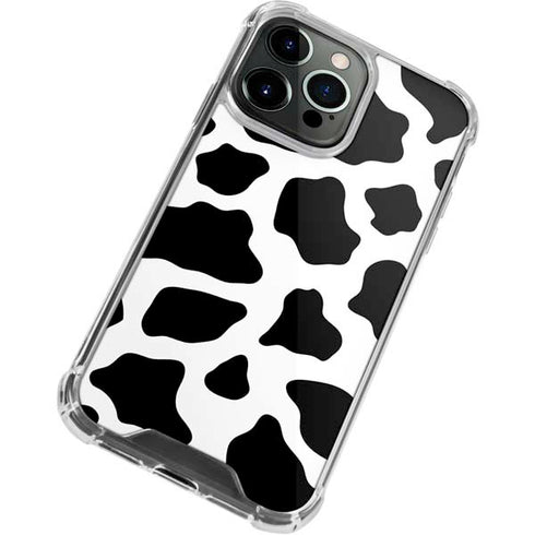 Cow Print iPhone 15 Pro Clear Case